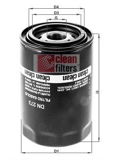 CLEAN FILTERS Топливный фильтр DN 273